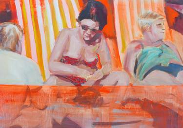 Original Figurative Beach Paintings by Andrea Doering
