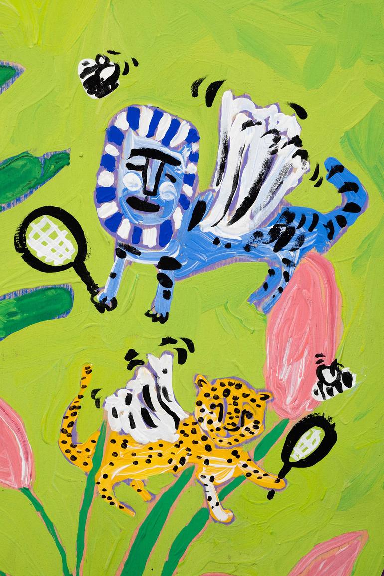 Original Expressionism Animal Painting by Lara Meintjes
