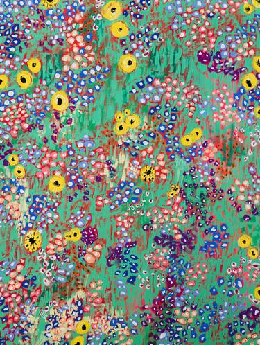 Spring Meadow Impressionist Painting After Monet thumb