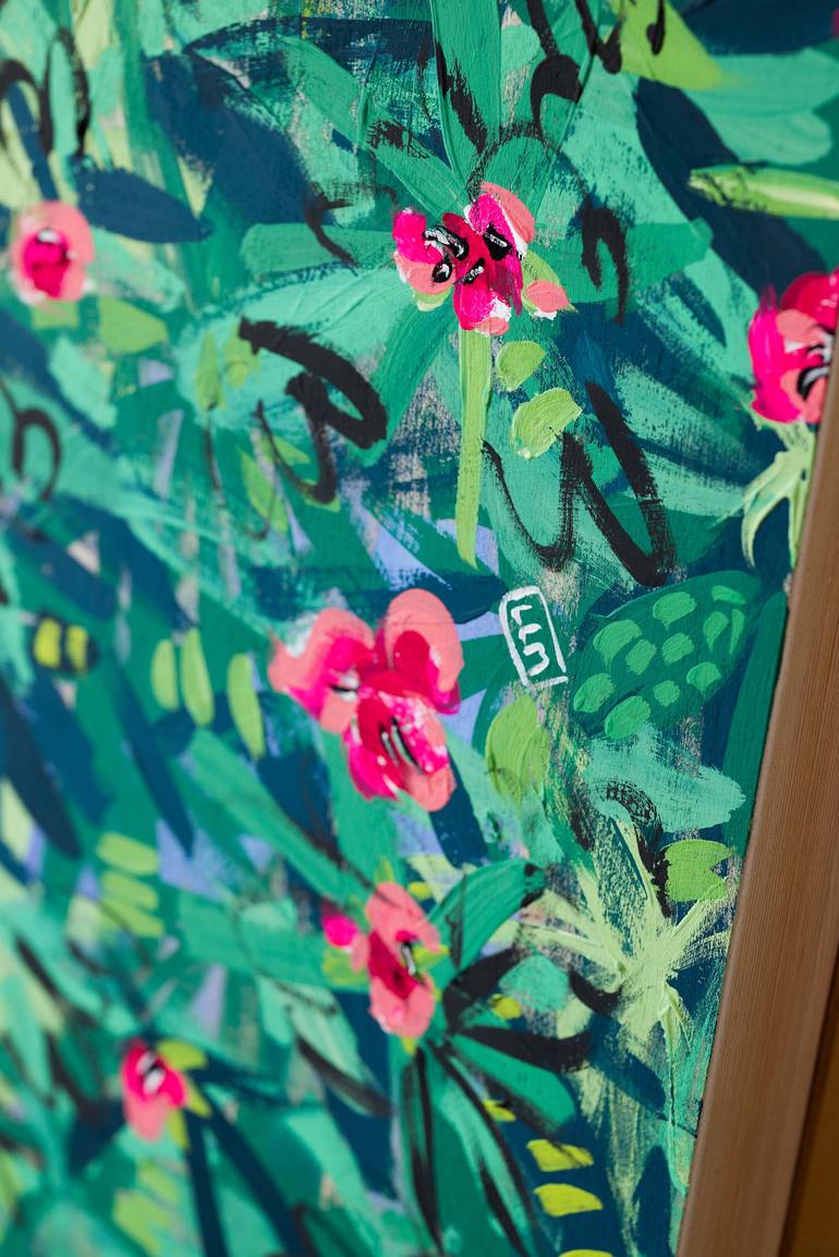 Original Abstract Botanic Painting by Lara Meintjes