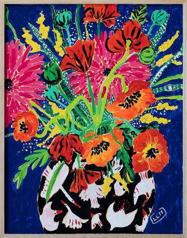 Original Fauvism Floral Paintings by Lara Meintjes