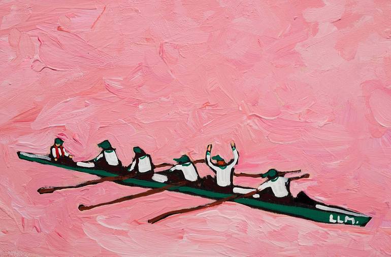Original Fauvism Boat Painting by Lara Meintjes