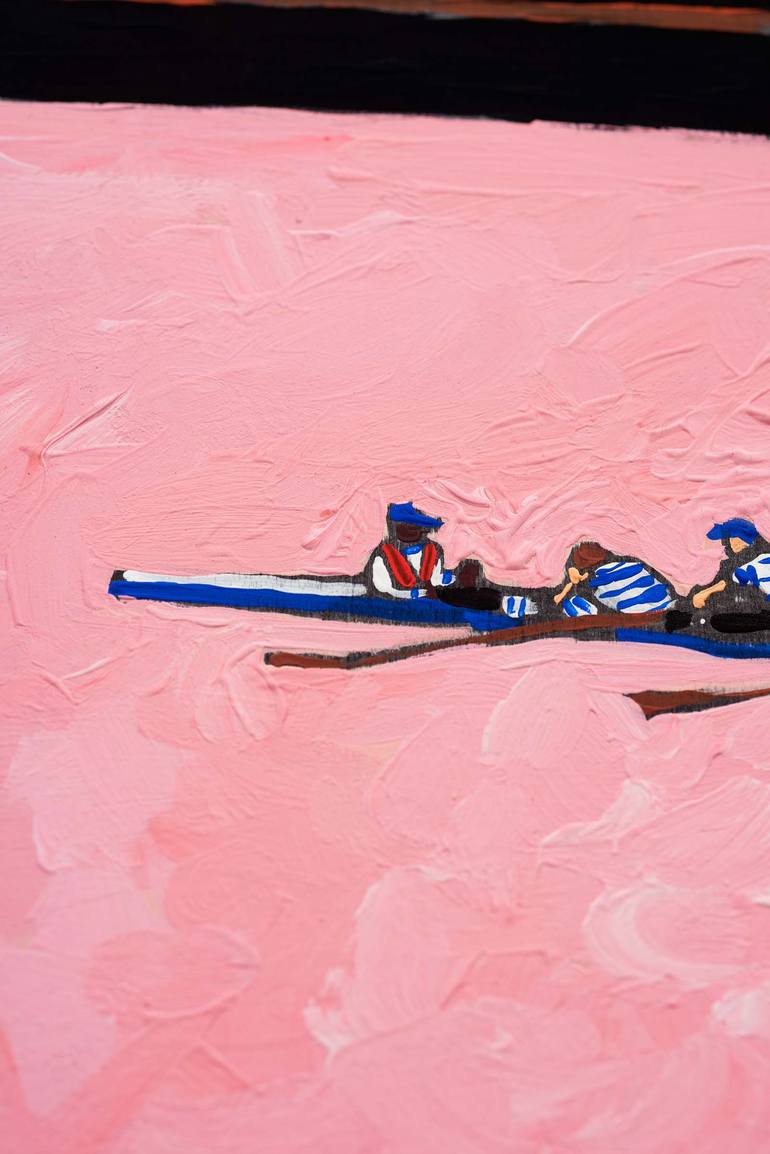Original Fauvism Boat Painting by Lara Meintjes