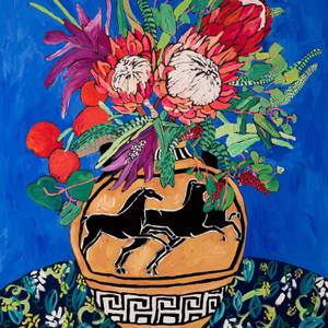 Protea Bouquet in Grecian Urn Commission