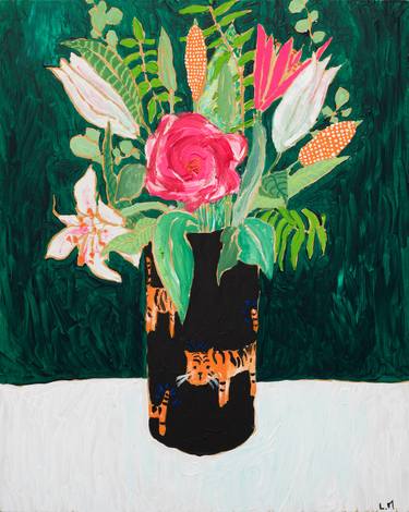 Print of Floral Paintings by Lara Meintjes