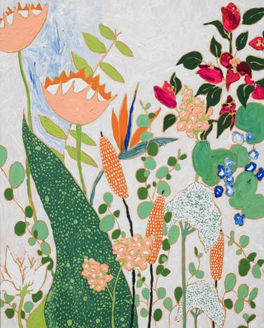 Original Figurative Floral Paintings by Lara Meintjes