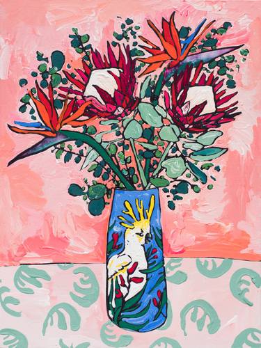 Print of Floral Paintings by Lara Meintjes