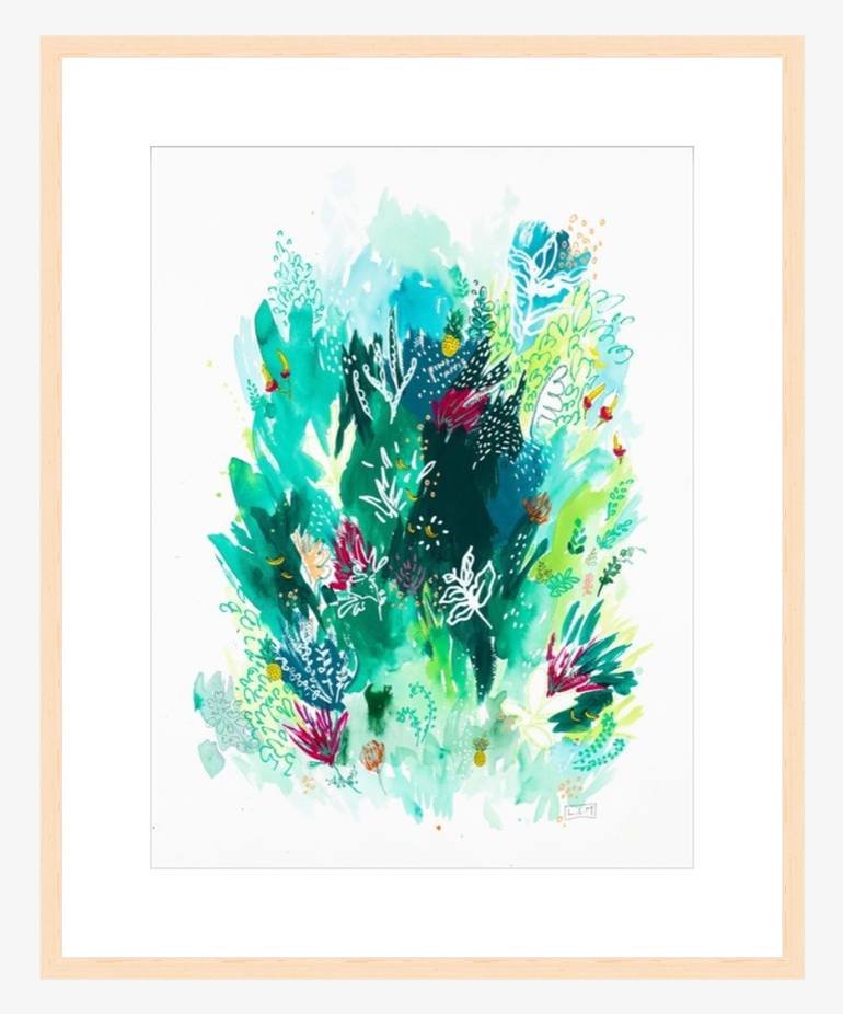 Original Abstract Floral Painting by Lara Meintjes