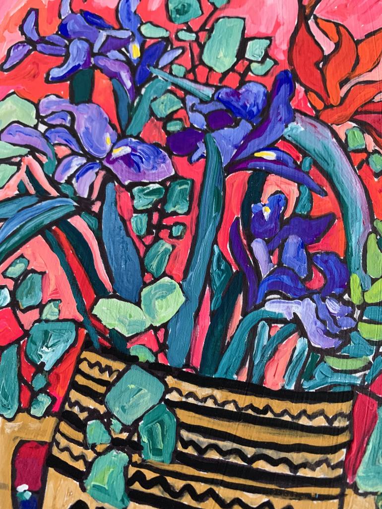 Original Fine Art Floral Painting by Lara Meintjes
