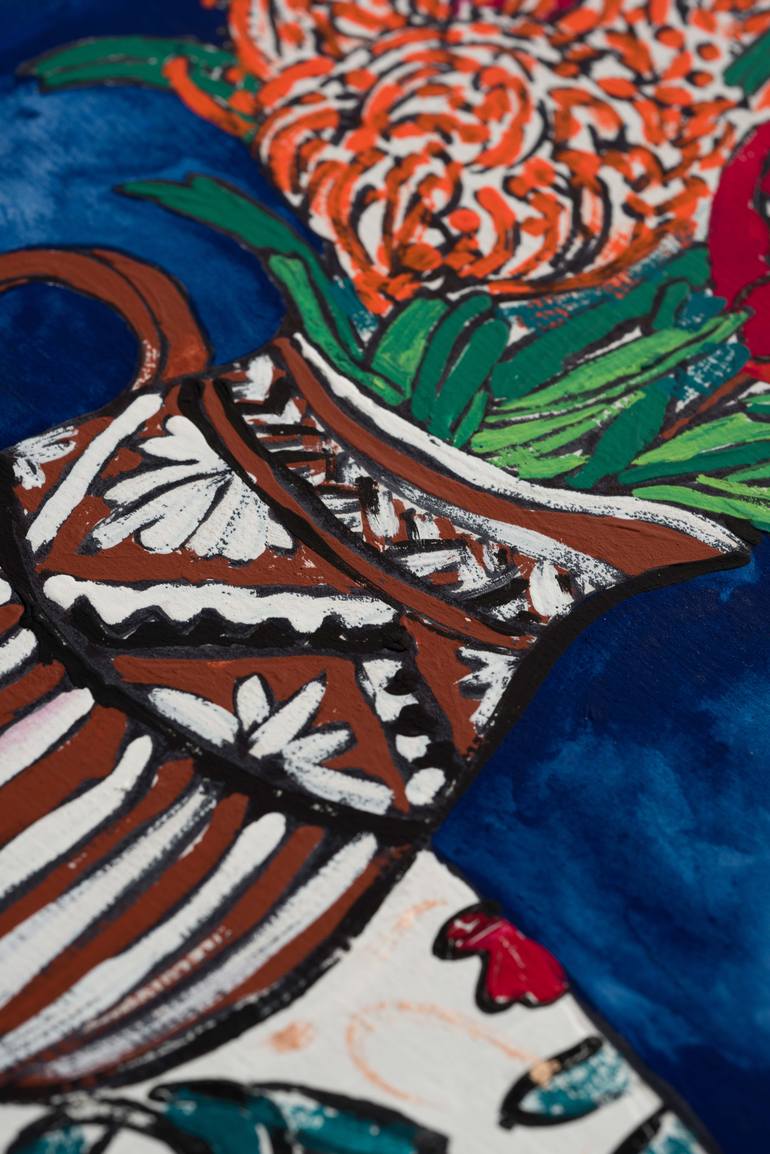 Original Illustration Floral Painting by Lara Meintjes