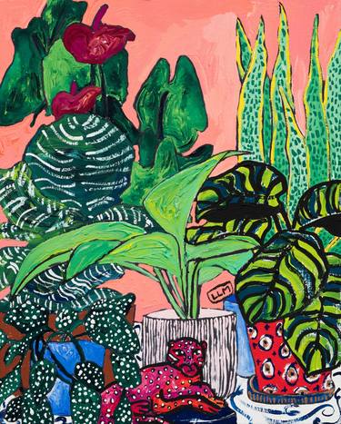 Snake Plant Paintings | Saatchi Art