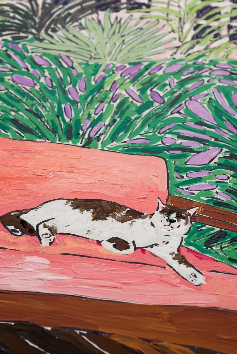 Original Cats Painting by Lara Meintjes