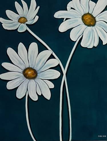 Original Expressionism Floral Paintings by Maya Nival