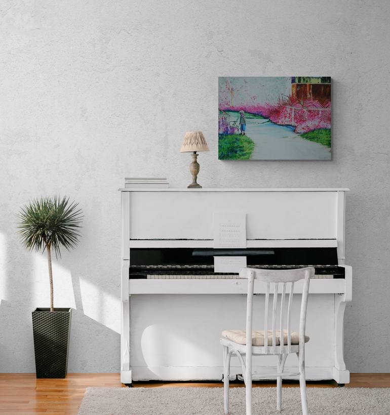 Original Contemporary Landscape Painting by Helga Renders