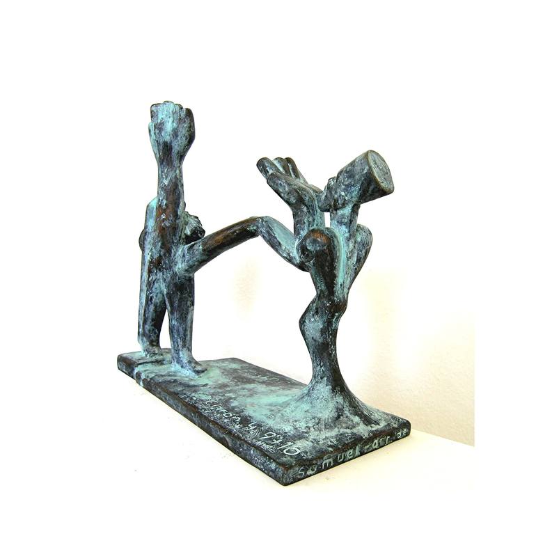 Original Abstract People Sculpture by Samuel Buttner