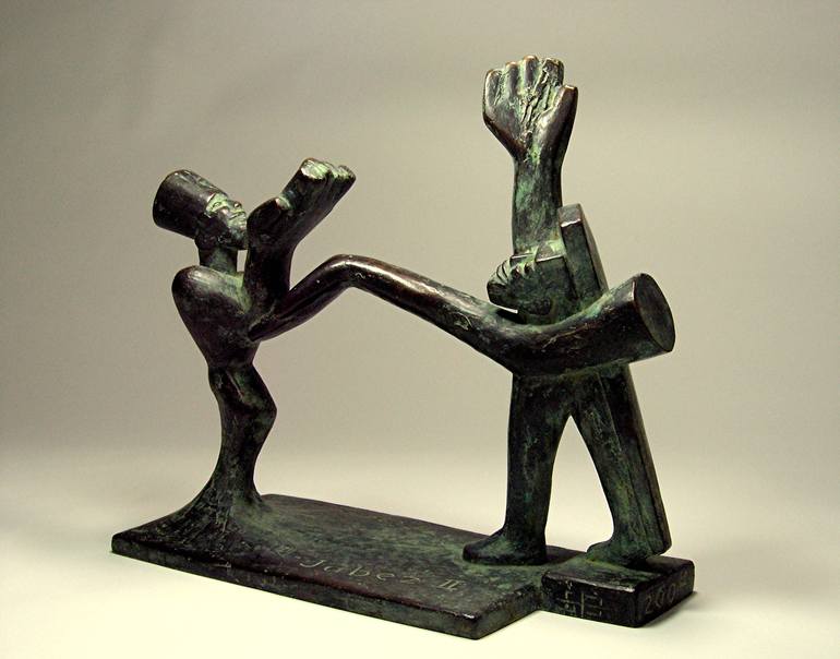 Original Figurative People Sculpture by Samuel Buttner