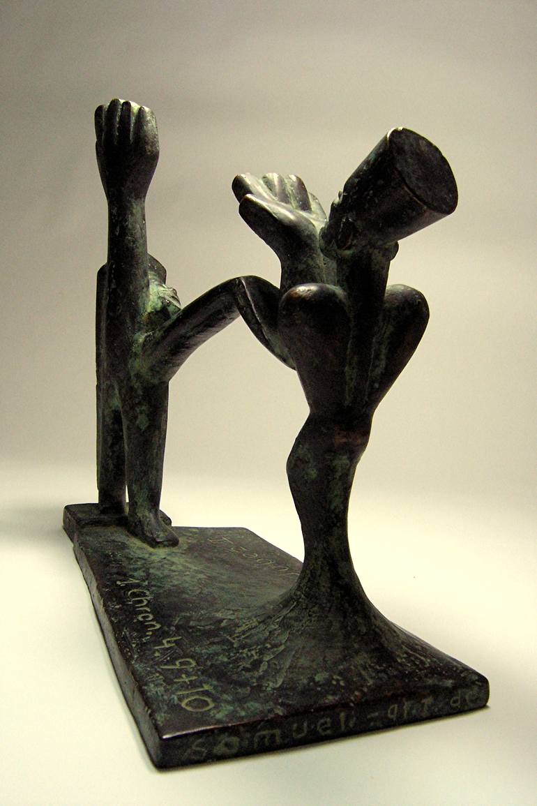 Original Figurative People Sculpture by Samuel Buttner