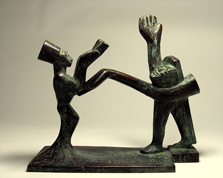 Original Figurative People Sculpture by Samuel Buttner