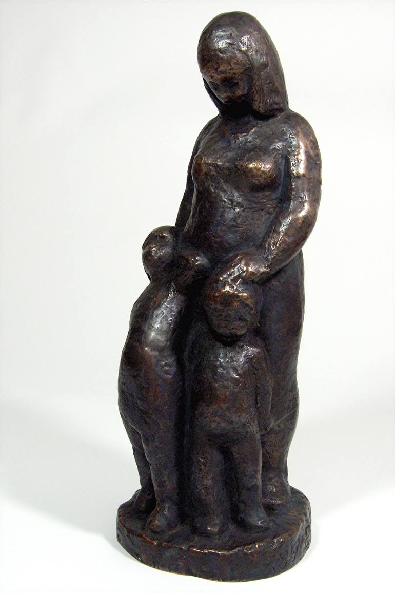 Original Family Sculpture by Samuel Buttner