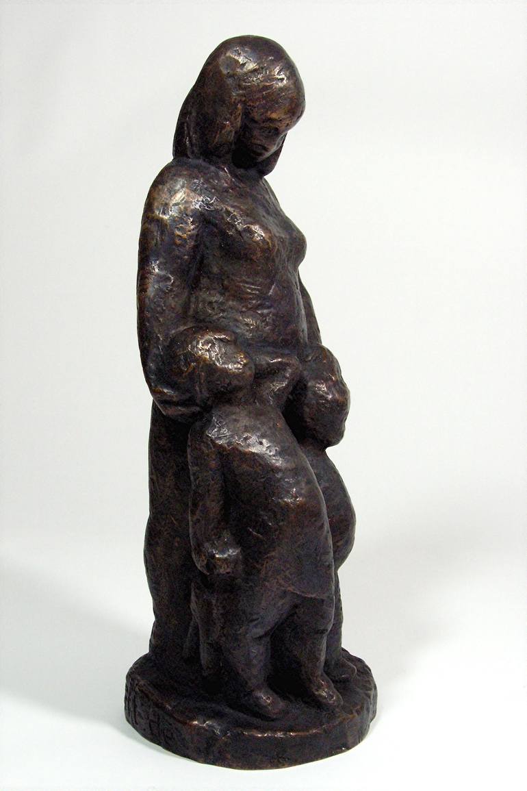 Original Family Sculpture by Samuel Buttner