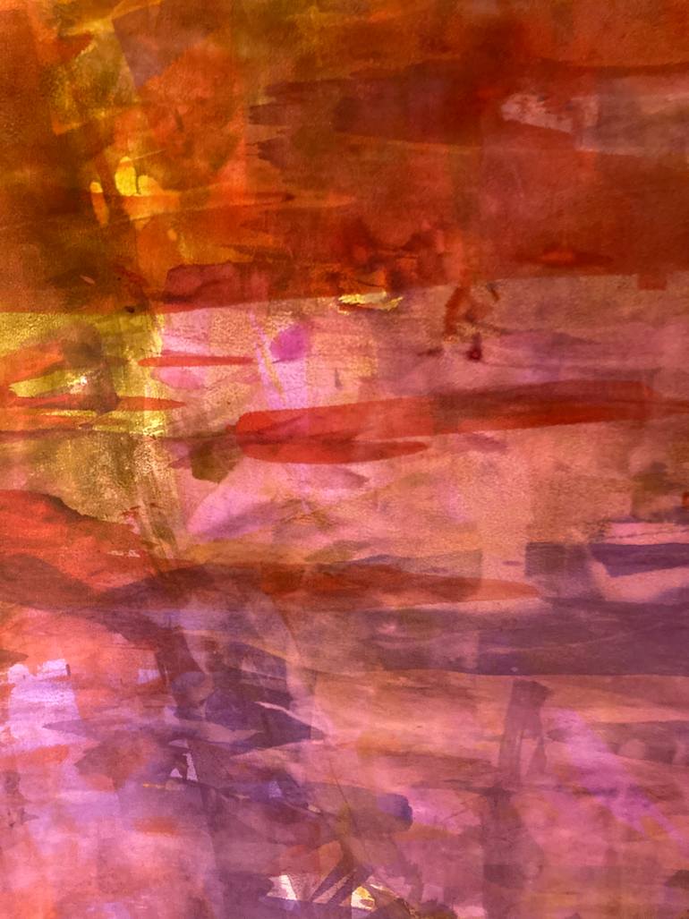 Original Abstract Expressionism Abstract Painting by Ronald Rupert Santos