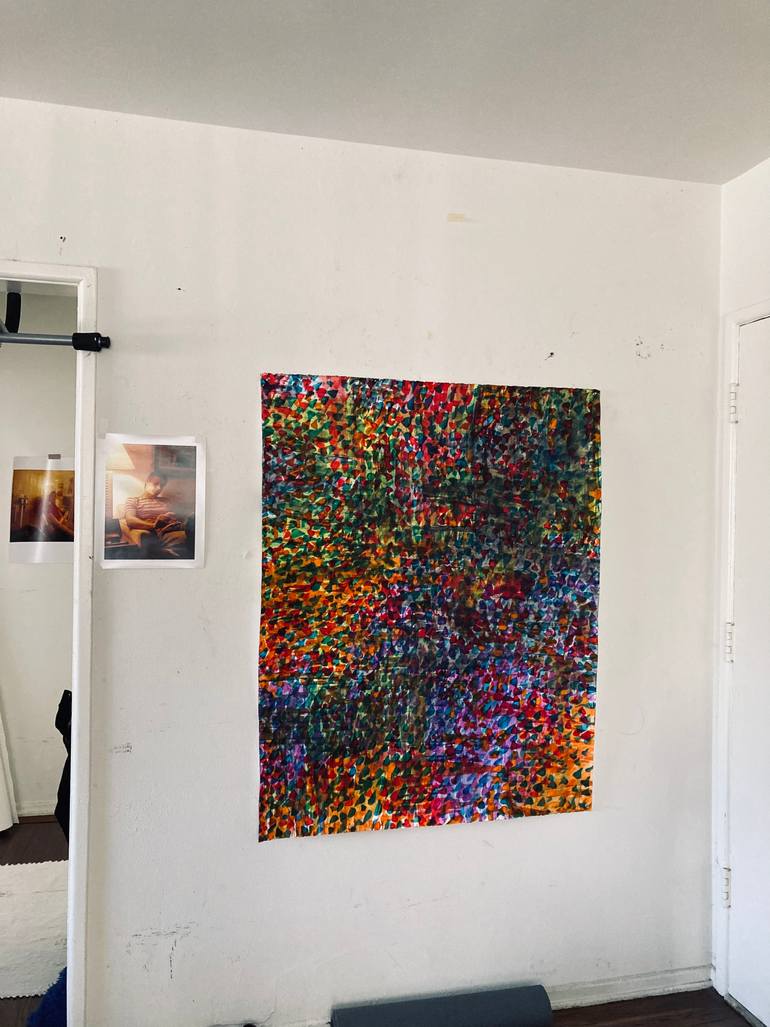 Original Abstract Expressionism Abstract Painting by Ronald Rupert Santos