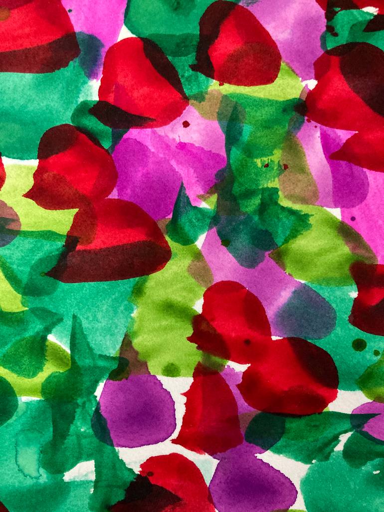 Original Abstract Expressionism Abstract Painting by Ronald Rupert Santos