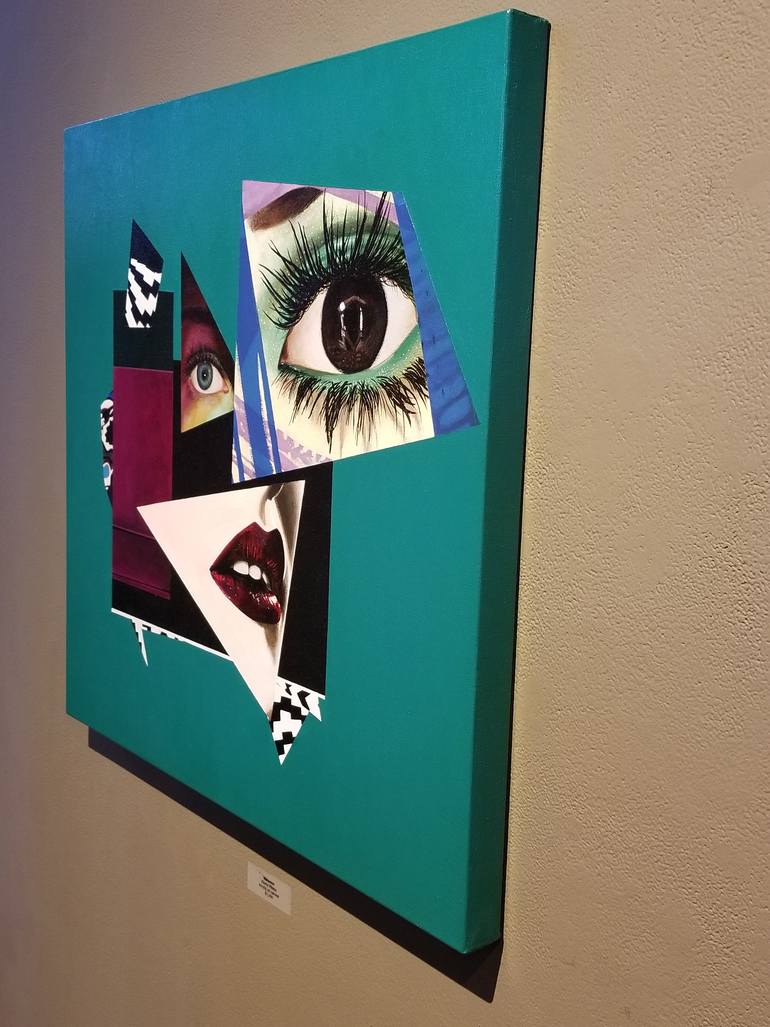 Original Cubism Women Painting by Otha Davis Iii