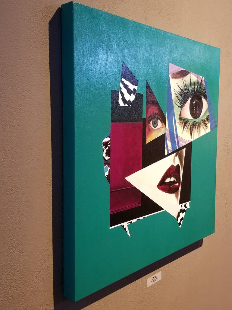 Original Cubism Women Painting by Otha Davis Iii