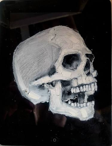 Original Black & White People Painting by John Clare