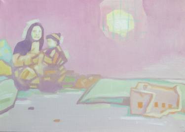 Print of Figurative Love Paintings by YOONKYUNG KIM