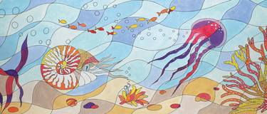 Print of Abstract Fish Paintings by Tatyana Bondareva