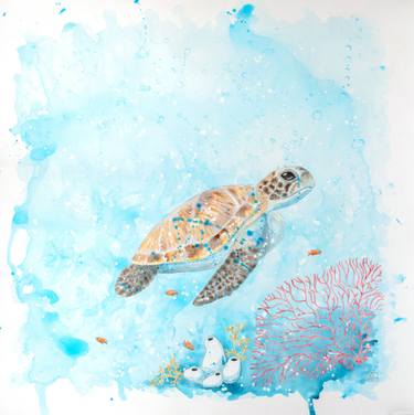Original Abstract Animal Painting by Tatyana Bondareva