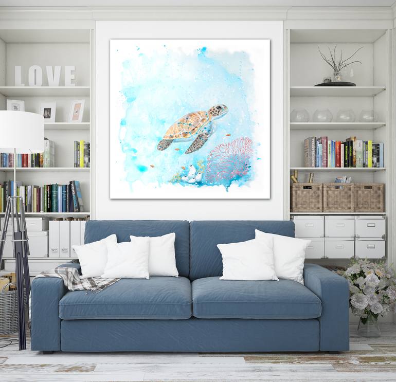 Original Abstract Animal Painting by Tatyana Bondareva