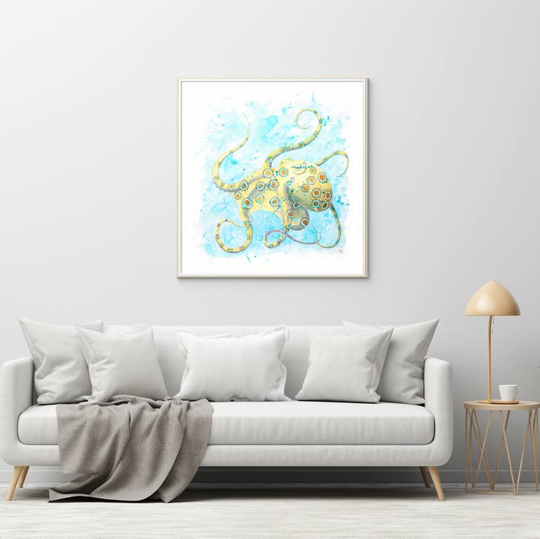 Original Abstract Animal Painting by Tatyana Bondareva
