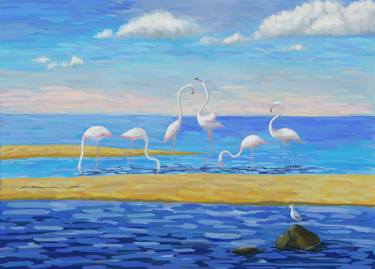 Print of Fine Art Seascape Paintings by Tatyana Bondareva