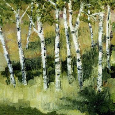 Birches on a Hill thumb