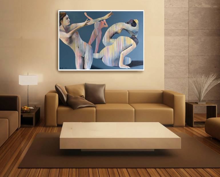 Original Art Deco Women Painting by Geoff Greene