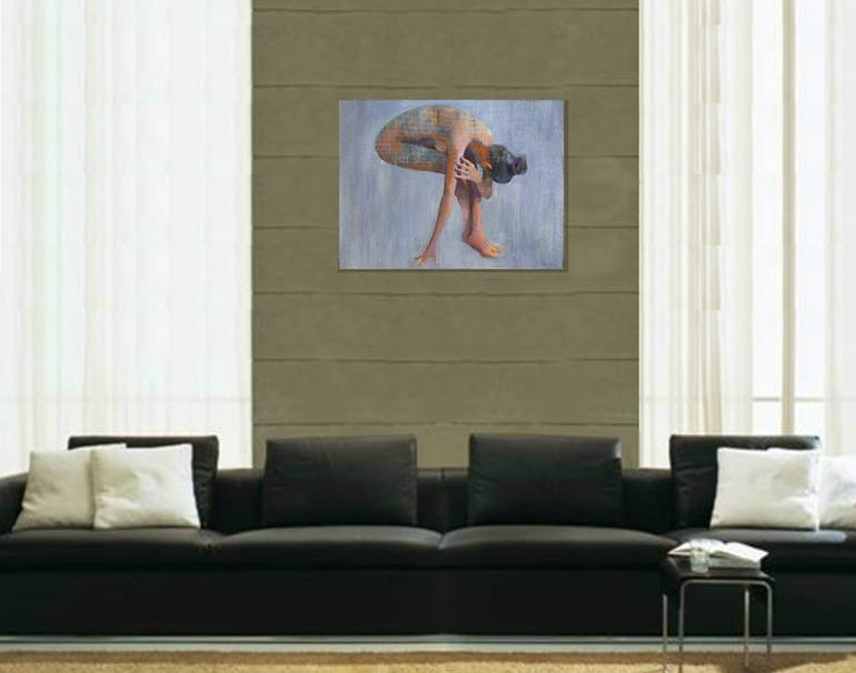 Original Art Deco Nude Painting by Geoff Greene