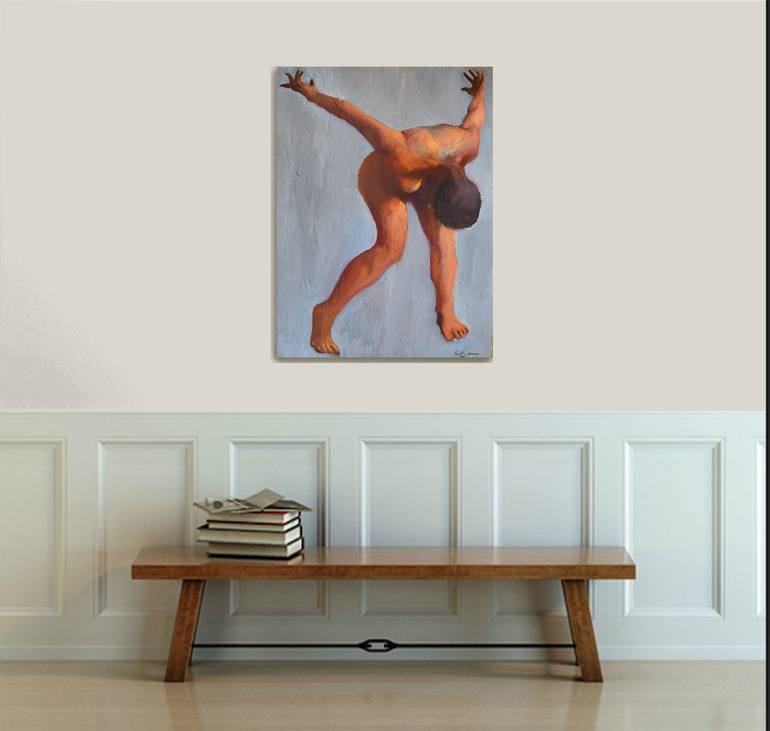 Original Expressionism Nude Painting by Geoff Greene
