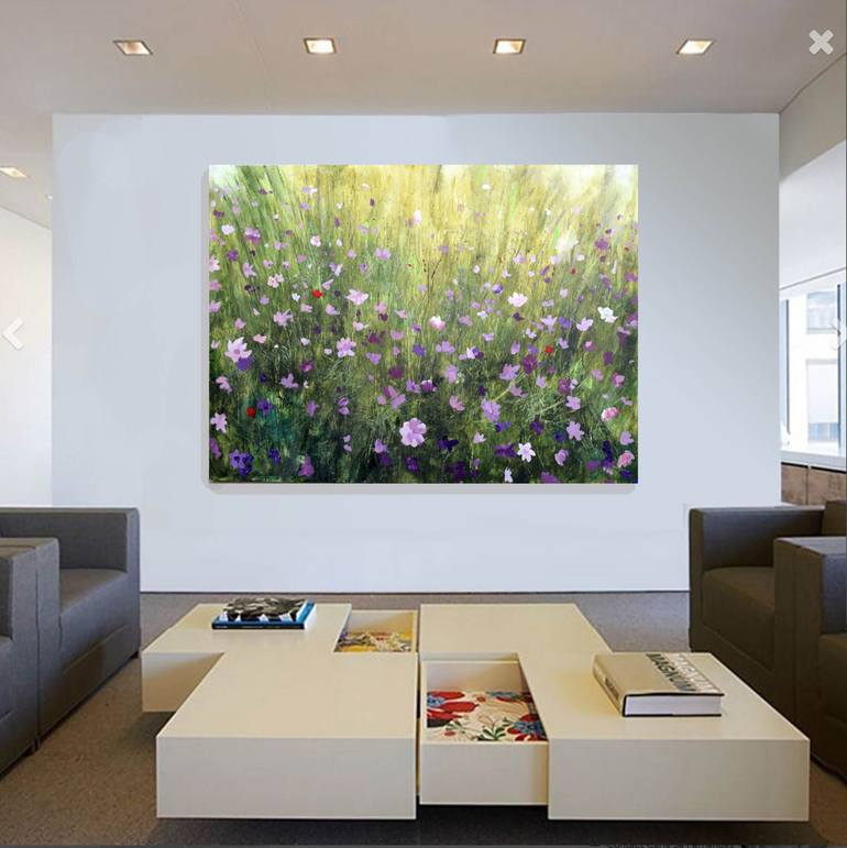 Original Impressionism Floral Painting by Geoff Greene