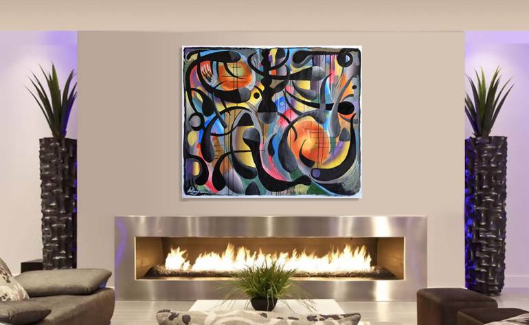 Original Abstract Painting by Geoff Greene