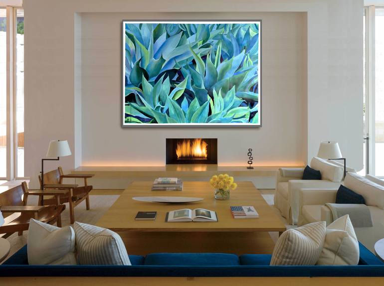 Original Art Deco Nature Painting by Geoff Greene