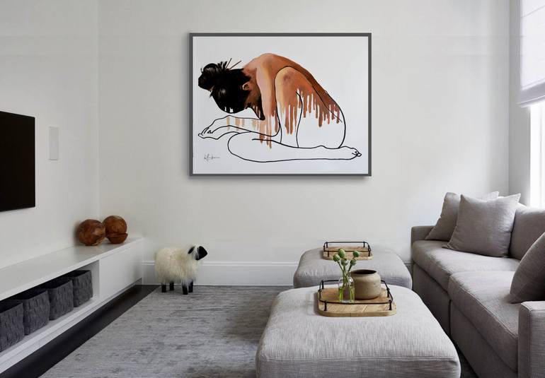 Original Impressionism Nude Painting by Geoff Greene