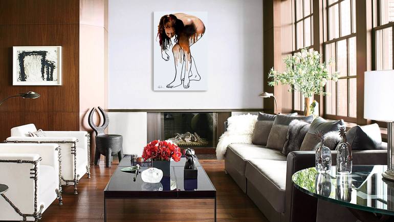 Original Photorealism Nude Painting by Geoff Greene