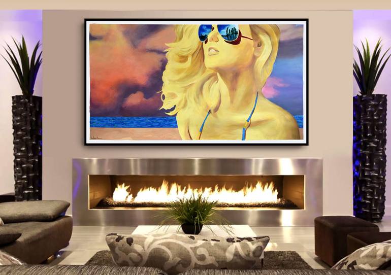 Original Figurative Women Painting by Geoff Greene