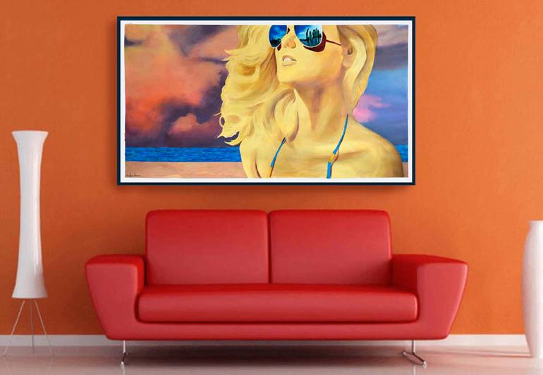 Original Figurative Women Painting by Geoff Greene