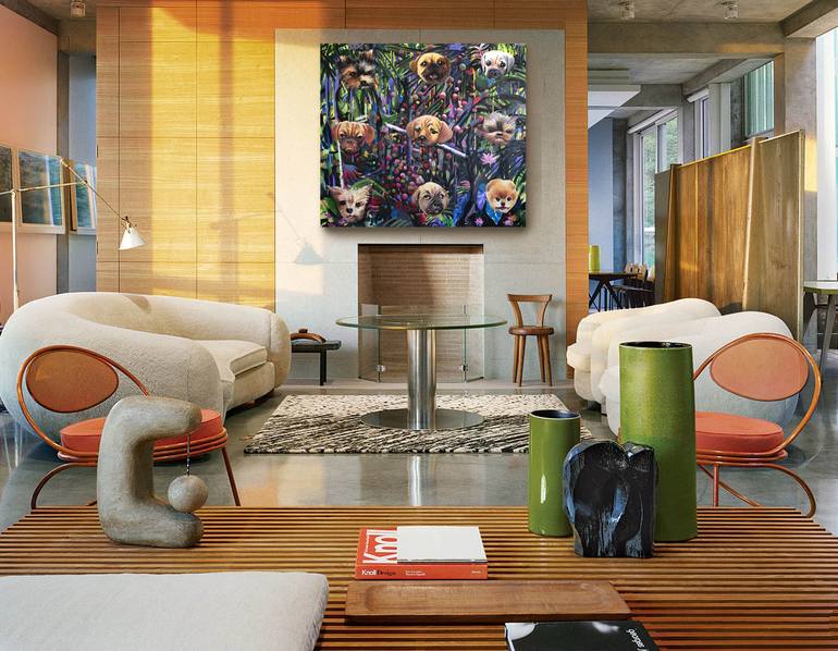 Original Conceptual Pop Culture/Celebrity Painting by Geoff Greene