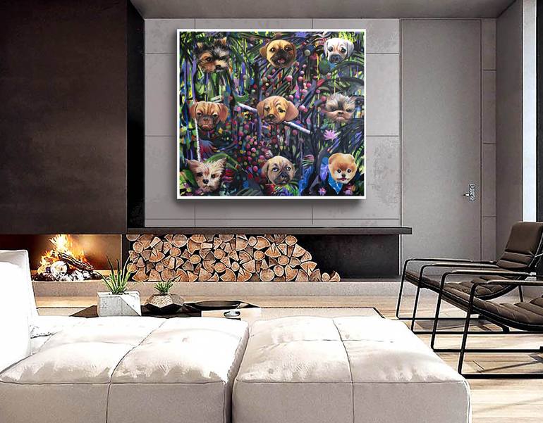 Original Conceptual Pop Culture/Celebrity Painting by Geoff Greene