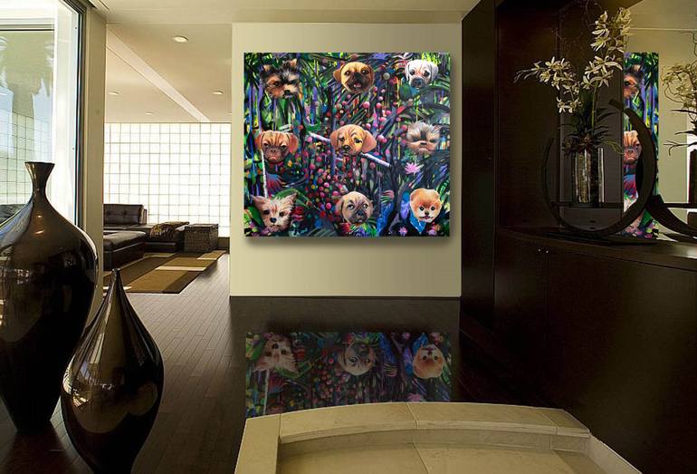 Original Conceptual Pop Culture/Celebrity Painting by Geoff Greene